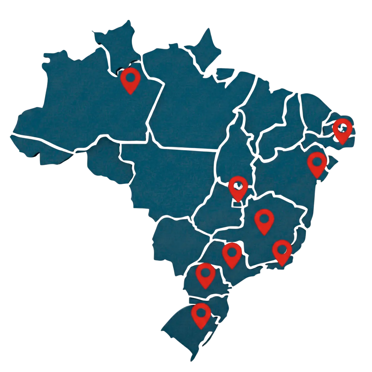 Mapa de presença ABSS no Brasil